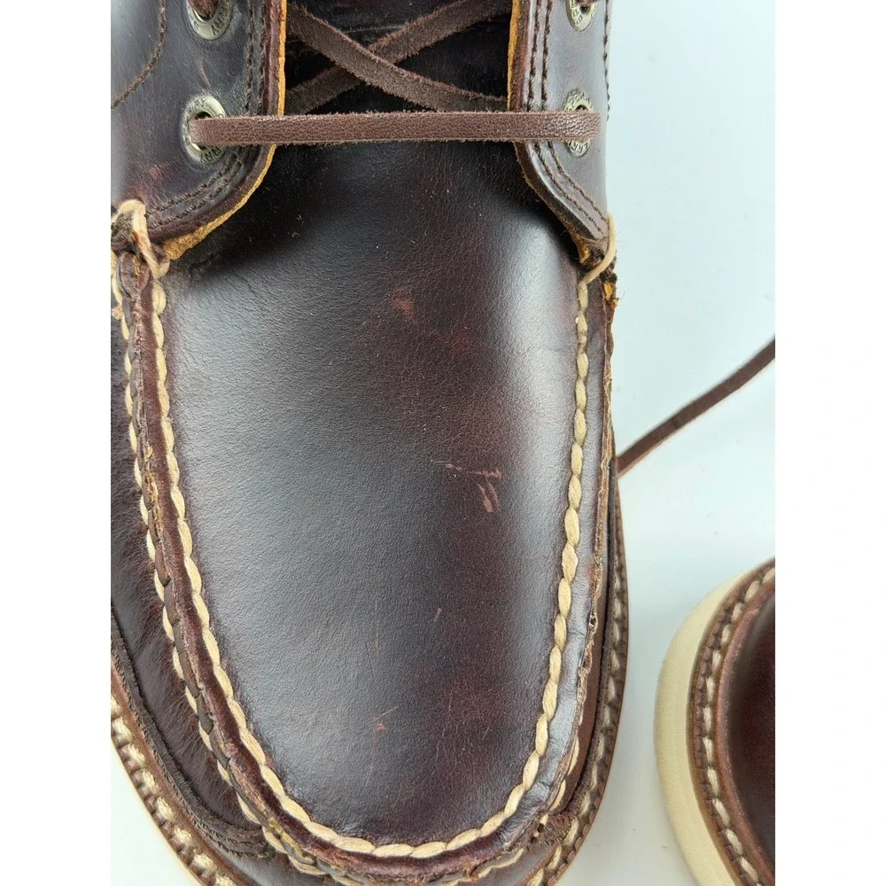 Sperry Gold Cup Chukka Boots Men 7.5 Brown Vibram Soles Leather High Top